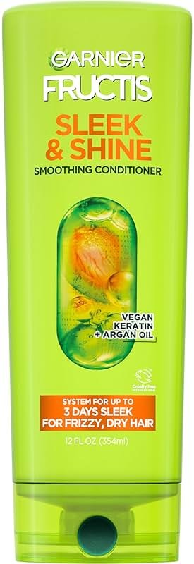 Garnier Fructis Sleek & Shine Conditioner, Frizzy, Dry, Unmanageable Hair, 21 fl. oz.(Packaging May Vary) - Product Image