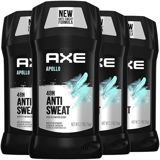 AXE Apollo Antiperspirant Deodorant Stick For Men Sage & Cedarwood 48 Hr Anti Sweat Mens Deodorant, 2.7 Ounce (Pack of 4) - Product Image