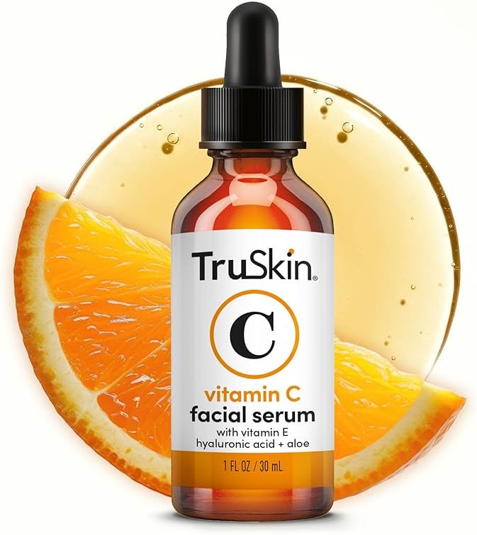TruSkin Vitamin C Serum for Face - Anti Aging Face Serum with Hyaluronic Acid & Vitamin E - Brightening Formula for Improving Appearance of Dark Spots, Fine Lines & Wrinkles - All Skin Types, 1 fl oz - Product Image