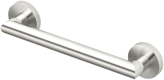 Gatco 970 Glam Shower Grab Bar, 12 Inch, ADA Compliant Stainless Steel, Satin Nickel, Wall Mounted Bathroom Handrail - Product Image