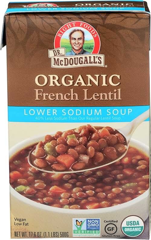 Dr Mcdougalls, Organic Low Sodium French Lentil Soup, 18 Ounce - Product Image