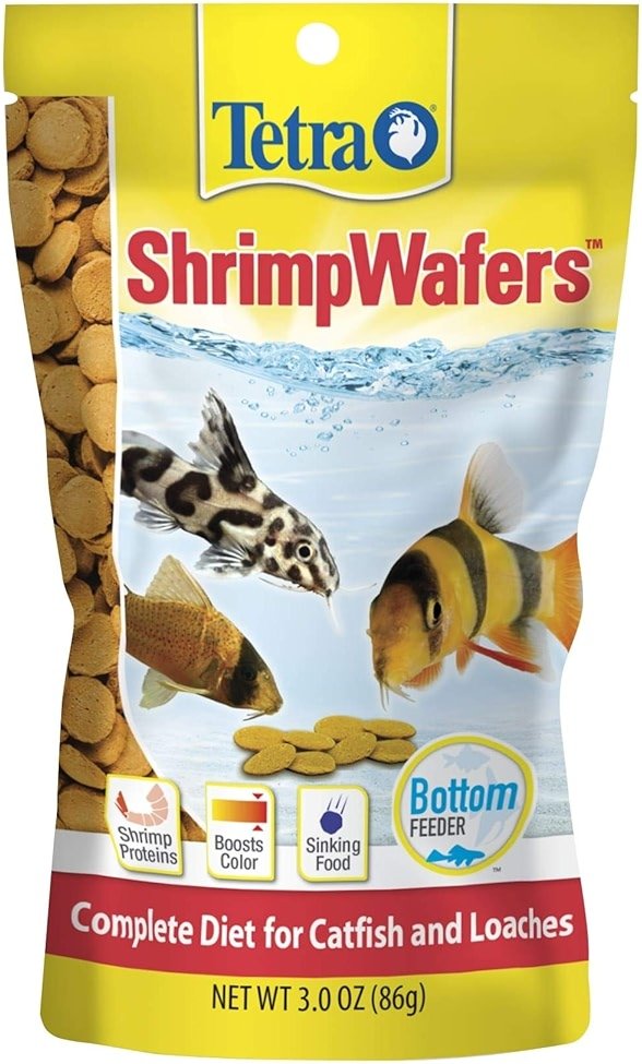 Tetra ShrimpWafers Complete Diet for Catfish and Loaches 3 Ounce - Product Image
