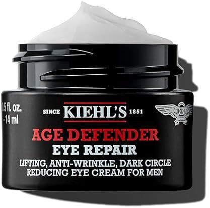 Kiehl's Age Defender Eye Repair, Men's Anti-Aging Eye Cream, Reduces Dark Circles, Wrinkles and Puffiness while Firming Skin, Minimizes Crow's Feet and Under-Eye Wrinkles, Fragrance and Paraben Free - Product Image