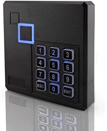 MENGQI-CONTROL Proximity RFID ID Card Door Access Control Keypad Reader 125KHz Wiegand 26/34 Bit Black Color - Product Image
