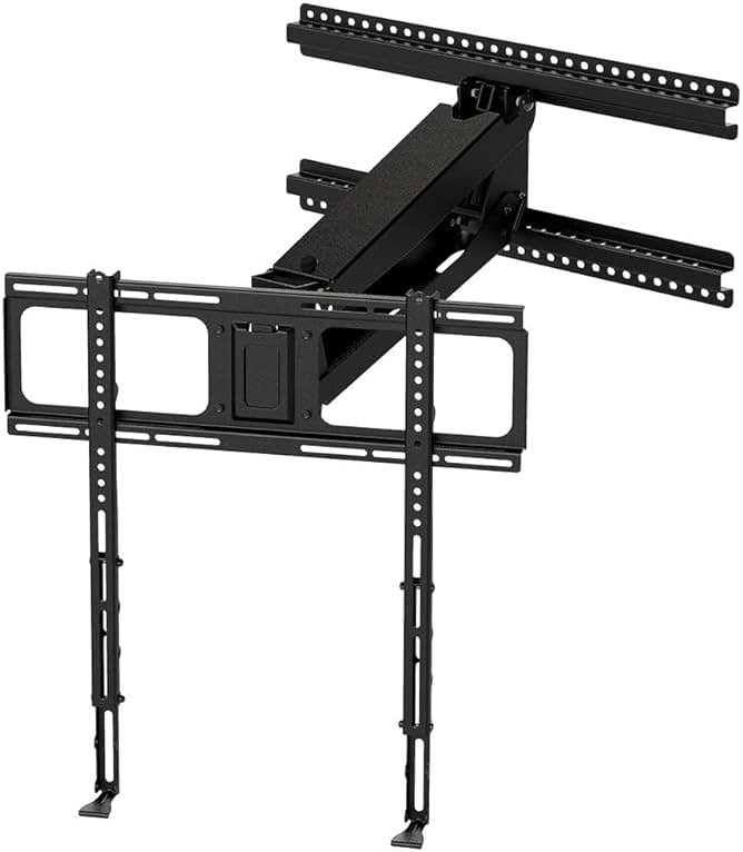 MantelMount- MM340 Above Fireplace Pull Down TV Mount- Televisions 44" to 80" Up to 90 lbs - Safe Auto-Adjusting TV Mounts - Patented Motion Stops, Handles, Balancing Technology - Superior Steel - Product Image