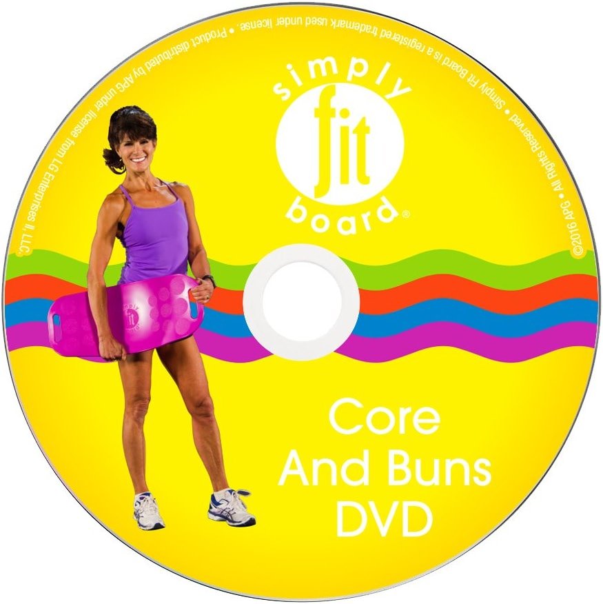 Simply Fit- Core & Buns Workout DVD, 6 Workouts That are Great for Getting Those 6 Pack Abs & Tighter Buns - Product Image