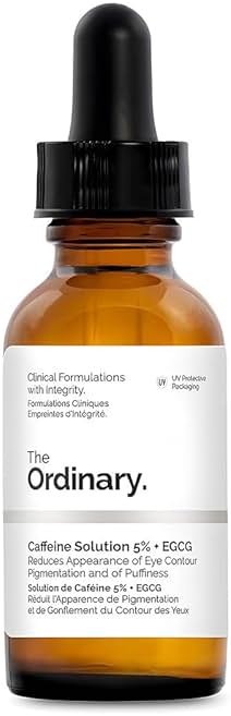 The Ordinary Caffeine Solution 5% + EGCG Eye Serum, Depuffing Eye Serum for Dark Circles and Tired Eyes - Product Image