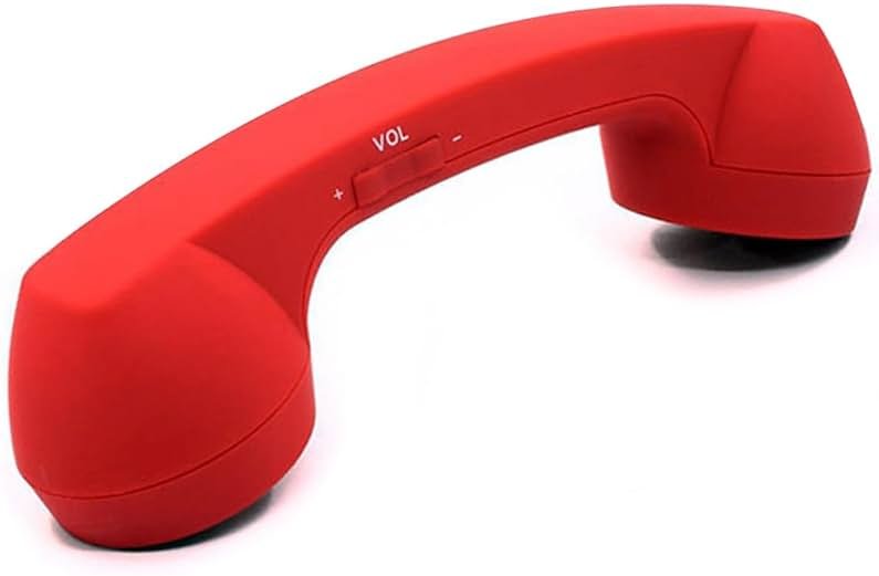 ENJOY-UNIQUE Retro Phone Handset for Cell Phone, Wireless Bluetooth Retro Telephone Handset Mic Headphones Comfort Retro Cell Phone Handset Mic Speaker Phone Call Receiver - Product Image