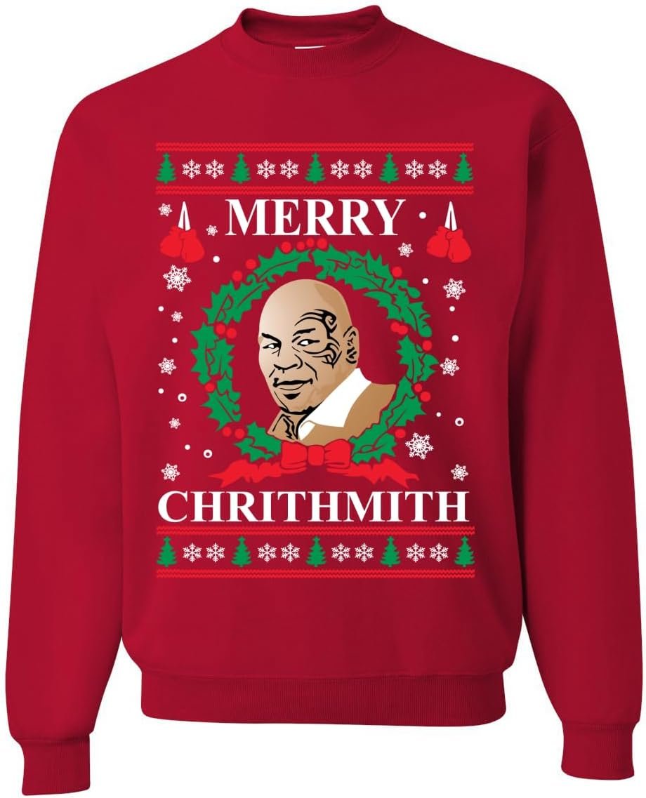 Wild Bobby Merry Chrithmith Ugly Christmas Sweater Unisex Crewneck Graphic Sweatshirt - Product Image