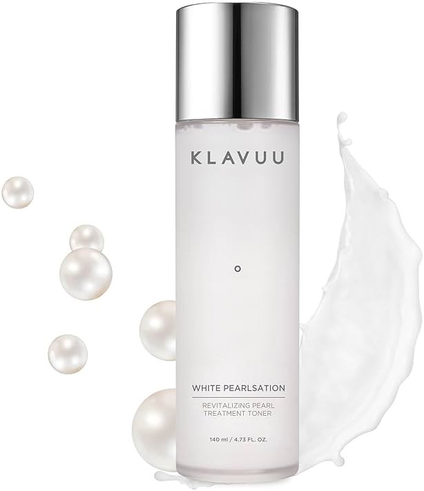 KLAVUU Hydrating Milky Toner with Pearl & Niacinamide – Facial Toner for Skin Glow, Wrinkle Care & Moisture Balance, Korean Skincare (4.76oz) - Product Image