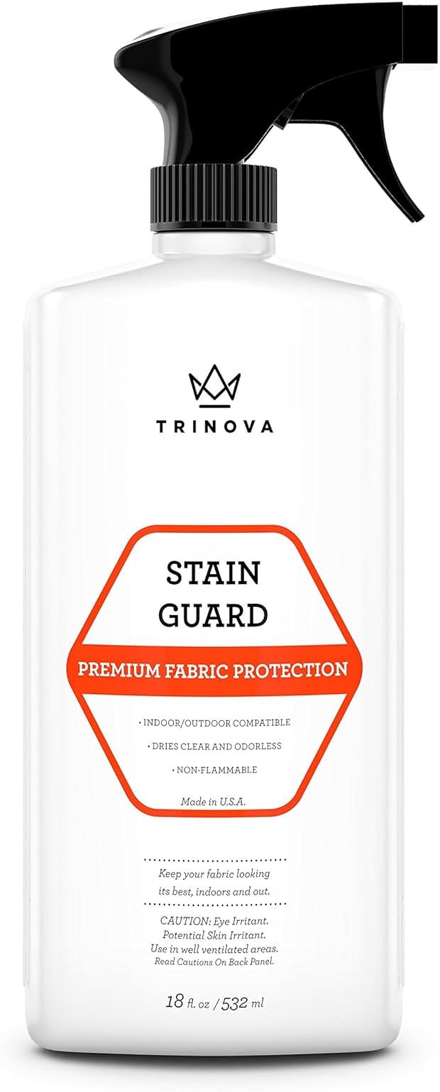 TriNova Stain Guard – Non-Aerosol Fabric Protection Spray for Upholstery, Carpet, Rugs, and More – Protect from Liquid Stains, Spills & Accidents (18oz) - Product Image