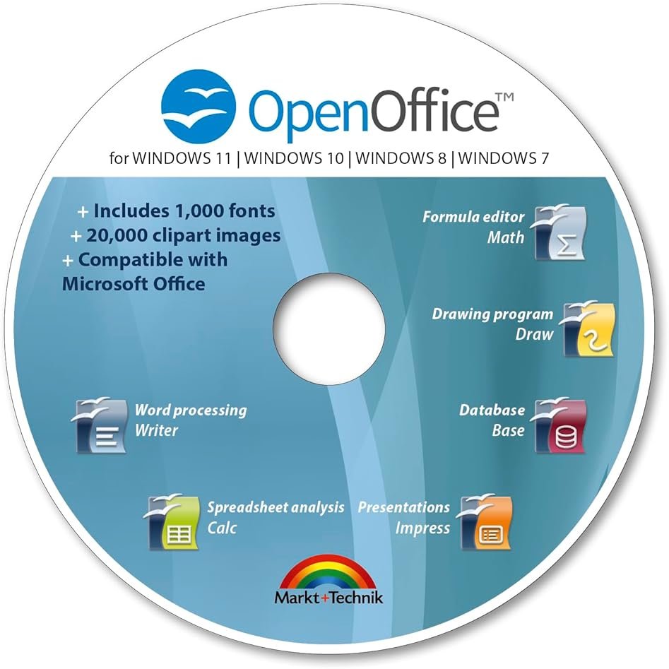 Office Suite 2025 Edition CD DVD 100% compatible with Microsoft® Word® and Excel® for Windows 11-10-8-7-Vista-XP - Product Image
