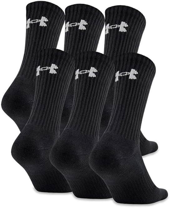 Under Armour Adult Cotton Crew Socks, Multipairs - Product Image