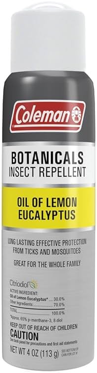 Coleman Naturally Based DEET Free Lemon Eucalyptus Insect Repellent Spray - 4 oz - Product Image