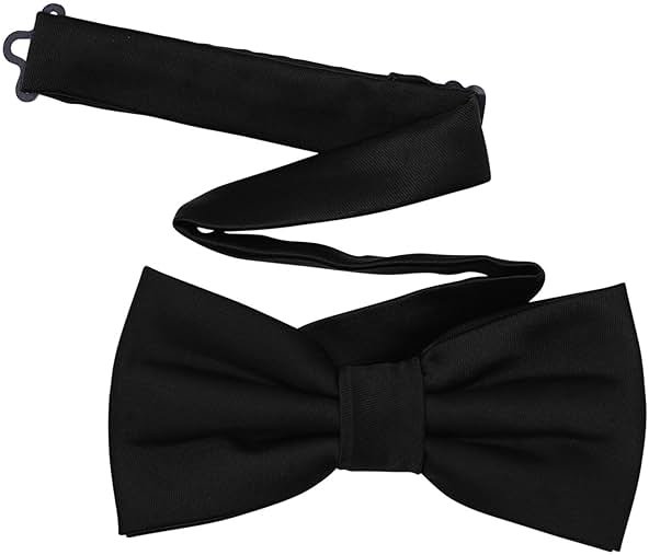TINYHI Men's Pre-Tied Satin Formal Tuxedo Bowtie Adjustable Length Satin Bow Tie - Product Image