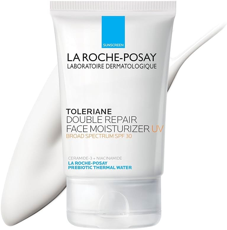 La Roche-Posay Toleriane Double Repair UV SPF Moisturizer for Face, Daily Facial Moisturizer with Sunscreen SPF 30, Niacinamide and Glycerin, Oil Free, Moisturizing Sun Protection - Product Image