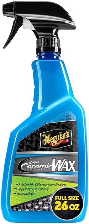 Meguiar's Hybrid Ceramic Wax, Easy-to-Use Spray Wax for Car Detailing with the Superior Protective Power of Advanced SiO2 Hybrid Barrier Technology, 26 Oz Spray Bottle - Product Image