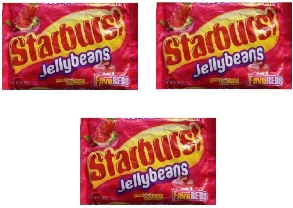 Starburst Fave Reds Jelly Beans, 14-ounce Bag (Pack of 3) - Product Image