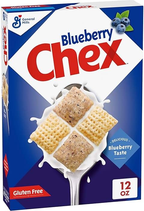 Blueberry Chex Cereal, Gluten Free Breakfast Cereal, Made with Whole Grain, 12 oz - Product Image