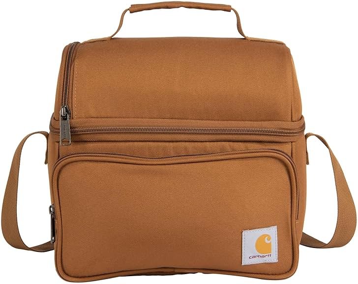 Carhartt Camping Cooler, Worksite Lunchbox, Soft Shell Lunch Bag for Construction Sites, Work and Everyday Use, Brown - Product Image
