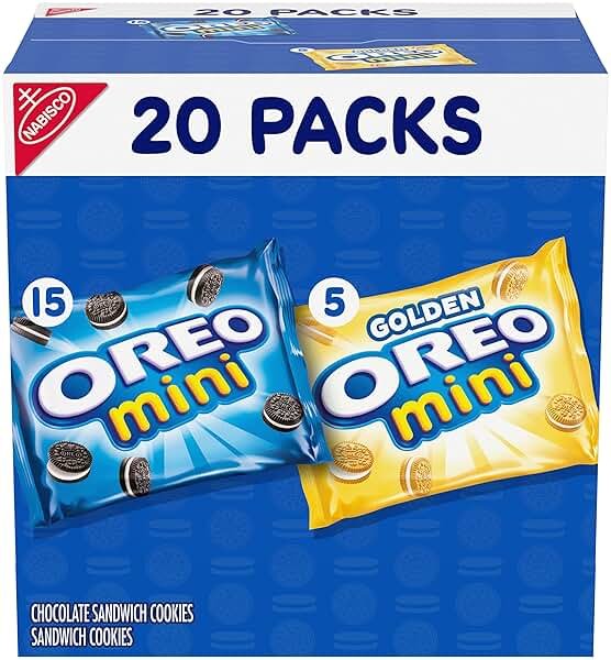 Oreo Mini Mix Sandwich Cookies Variety Pack, 20 Snack Packs - Product Image