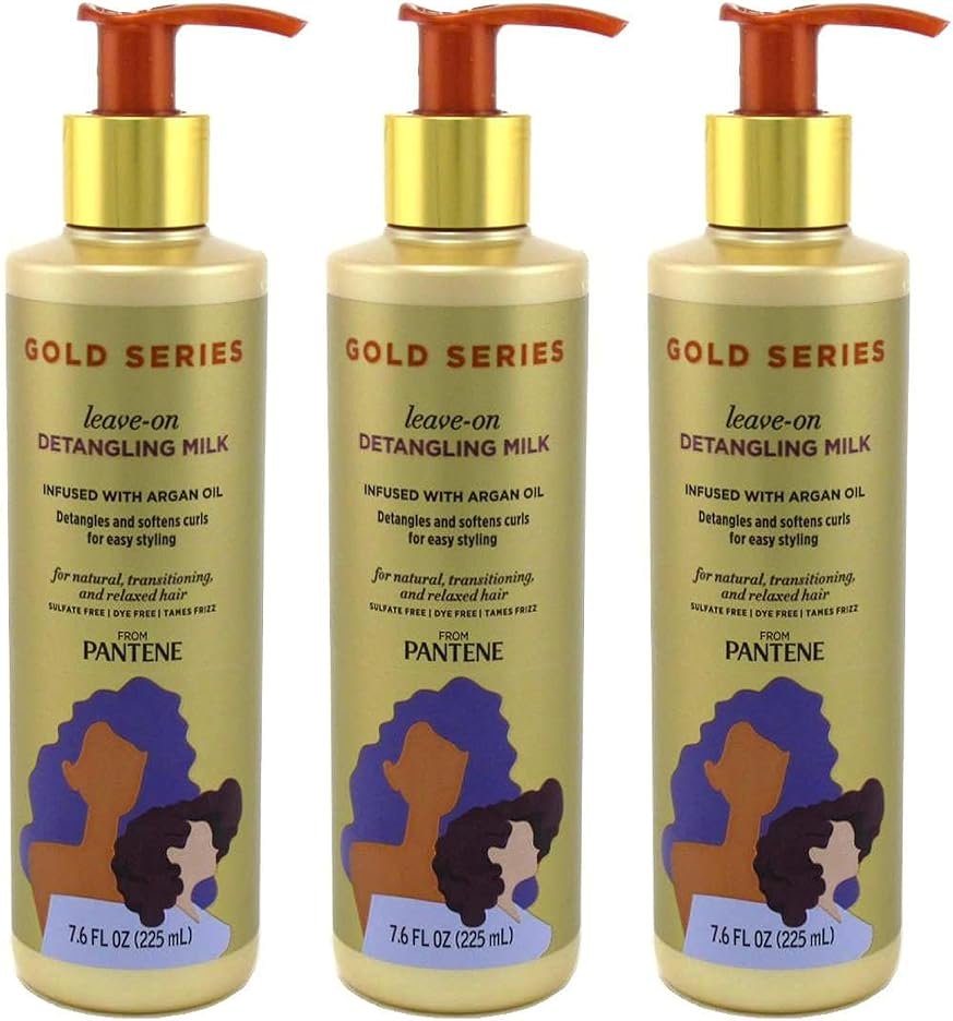 Pantene Gold Series Leave-In Detangling Milk 7.6 Ounce (Pack of 3) - Product Image