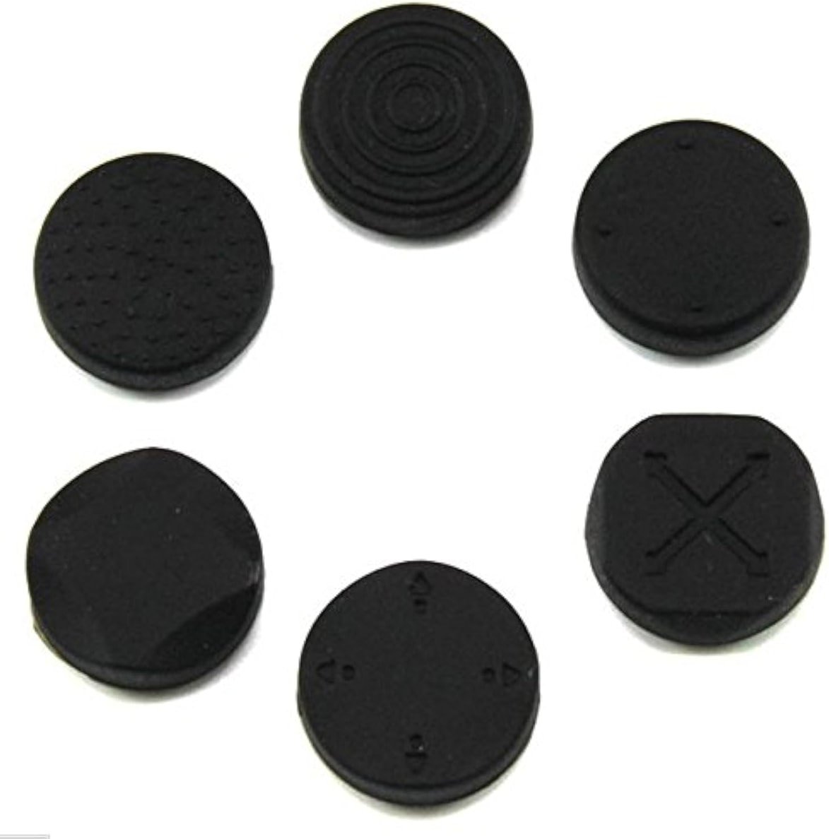 1 Set Analog Silicone Thumb Stick Grip Joystick Caps Cover for PSV 1000 2000 Black - Product Image