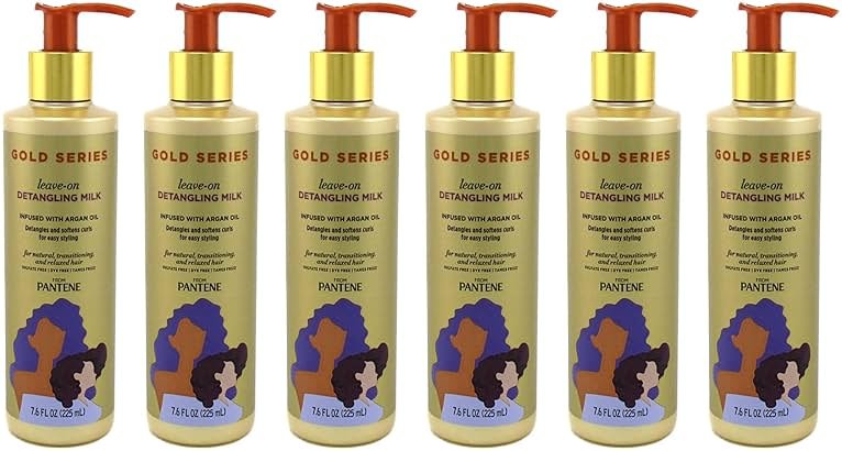 Pantene Gold Series Leave-In Detangling Milk 7.6 Ounce (Pack of 6) - Product Image