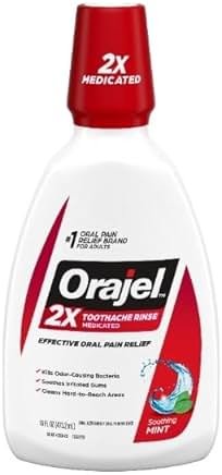 Orajel Toothache Rinse, Analgesic Astringent, Soothing Mint, 16 fl oz - Product Image