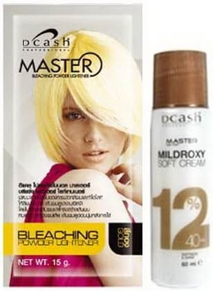 Pack of 1 Set DCASH Master Gold Color Bleaching Dye Hair Powder Lightener Lightening 1 Kit - Product Image