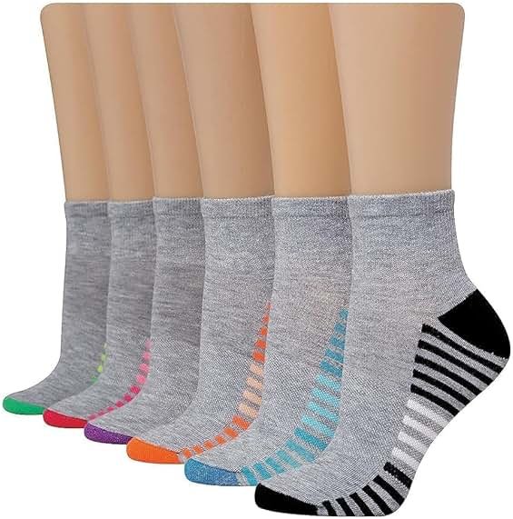 Hanes Women's 6-Pair Comfort Fit No Show Socks - Product Image