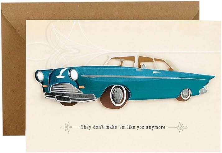 Hallmark Signature Father's Day Card (Vintage Classic Car, Don't Make 'Em Like You Anymore), (599FFW9632) - Product Image