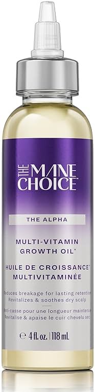 The Mane Choice Alpha Multi-Vitamin Scalp Hair Growth Oil, 4 Fl Oz, 1 Pack, Nourishing Scalp Oil with Biotin, Vitamin C, Rosemary, Rice Extract, Jojoba, Tea Tree & Castor Oil, Lightweight & Non-Greasy - Product Image