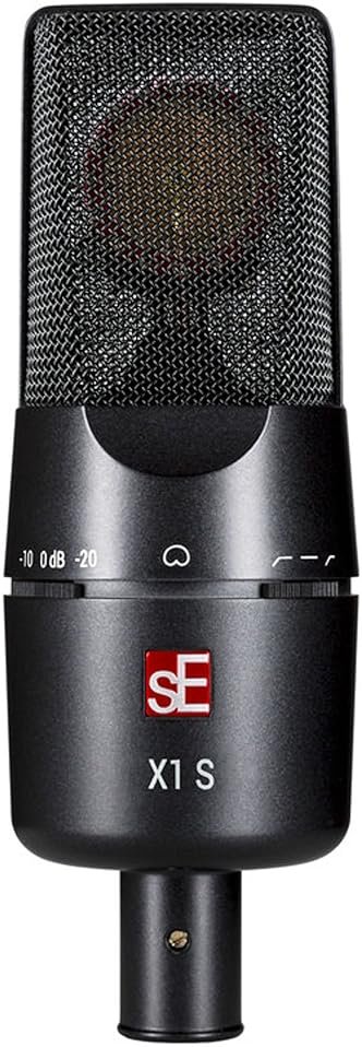 SE ELECTRONICS X1 S Large Diaphragm Condenser Microphone with 80/160 Hz Filters & -10/-20 dB Pads - XLR Condenser Mic for Singing, Vocals & Instruments - Professional Studio Microphone for Recording - Product Image