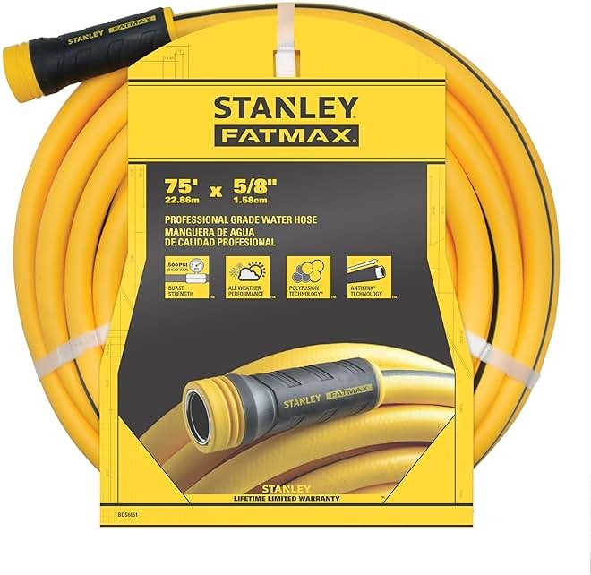 Stanley BDS6651 Fatmax Professional Grade Water Hose, 75' x 5/8" - Product Image