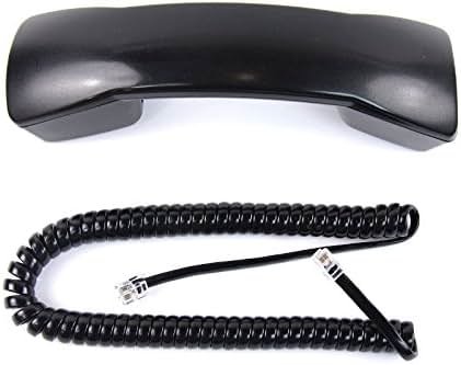 The VoIP Lounge Black Handset with Curly Cord for Avaya Partner Euro Series 1 Phone 6 18 18D and 34D and Merlin Magix Series 4406D+ 4412D+ 4424D+ 4424LD+ (Please Read Full Description) - Product Image