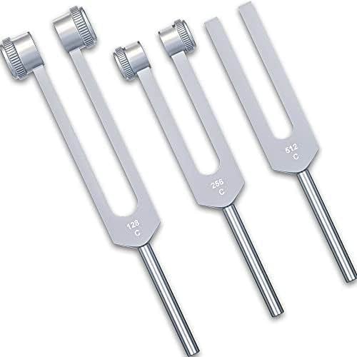 SURGICAL ONLINE Aluminum Sensory Tuning Forks C 128, C 256, C 512, Diagnostic Instruments 3 Pcs - Product Image