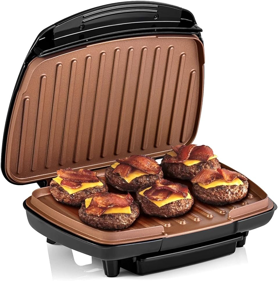 Health and Home 2-Serving Classic Plate Grill Maker and Panini Press, Black, KS-306 - Product Image