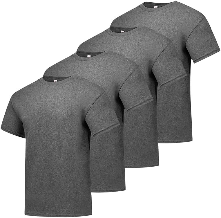 Hanes Men's Short Sleeve T-Shirt Pack, Big & Tall, Crewneck Cotton T-Shirts for Men, Value Packs - Product Image