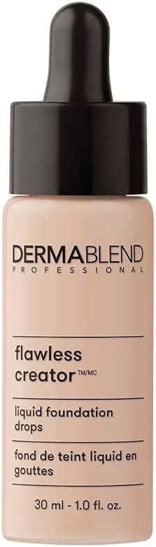 Dermablend Flawless Creator Multi-Use Liquid Foundation Makeup, Full Coverage Lightweight Buildable Foundation, Natural Finish, 1 Fl oz. - Product Image