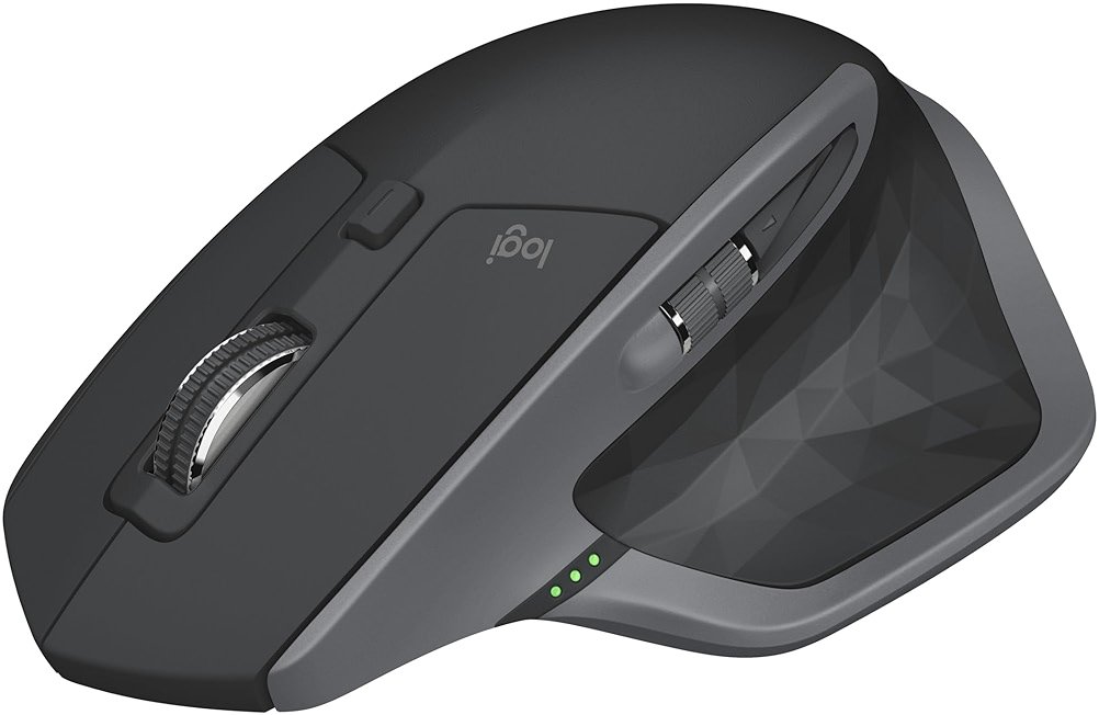 Logitech MX Master 2S Bluetooth Edition Wireless Mouse, Multi-Surface, Hyper-Fast Scrolling, Ergonomic, Rechargeable, Connects Up to 3 Mac/PC Computers,Color-Graphite. - Product Image