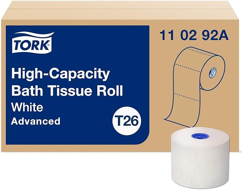 Tork High-Capacity Toilet Paper Roll White T26, Advanced, 2-Ply, 36 x 1000 sheets, 110292A - Product Image