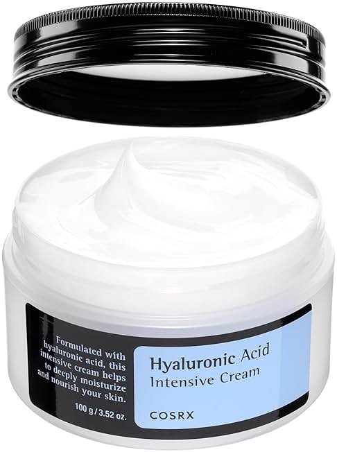 COSRX Hyaluronic Acid Moisturizing Cream, Lightweight, Non-Greasy, Long-lasting Hydration for Glass Skin, Daily Moisturizer for Sensitive Skin, Moisture Barrier Repair, Korean Skin Care, 3.52 oz - Product Image