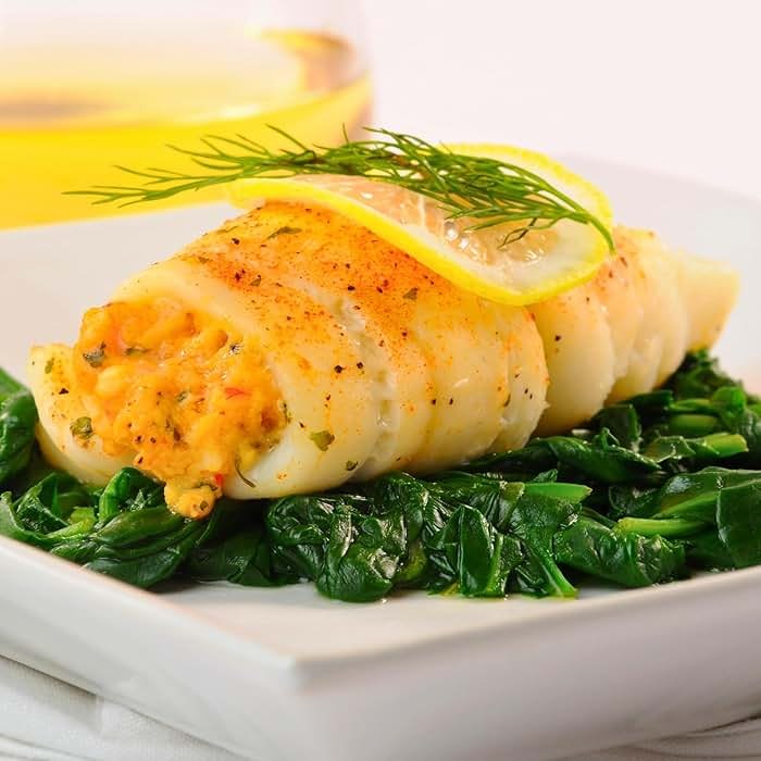 Today Gourmet Foods of NC - Sole Stuffed with Scallops and Crab (16-5oz Sole Fillets) (5 Pounds) - Product Image