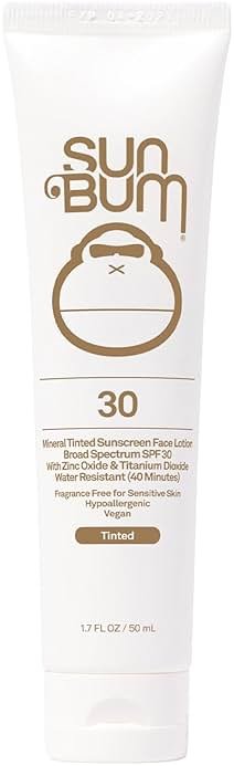 Sun Bum Mineral SPF 30 Tinted Face Sunscreen - Matte Primer - Broad Spectrum Moisturizing Sunscreen with Vitamin E - Hawaii 104 Act Compliant (Without Octinoxate & Oxybenzone) - Travel Size 1.7 oz - Product Image
