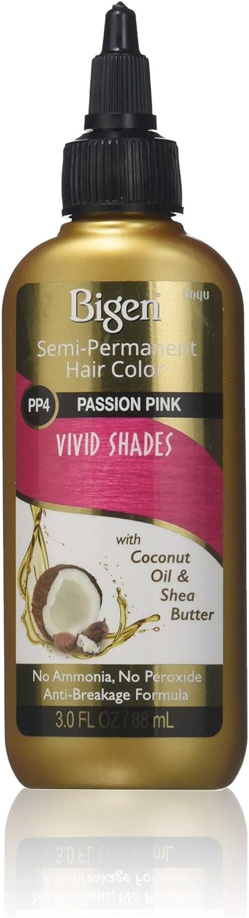 Bigen Semi-Permanent Haircolor #Pp4 Passion Pink 3 Ounce (88ml) - Product Image