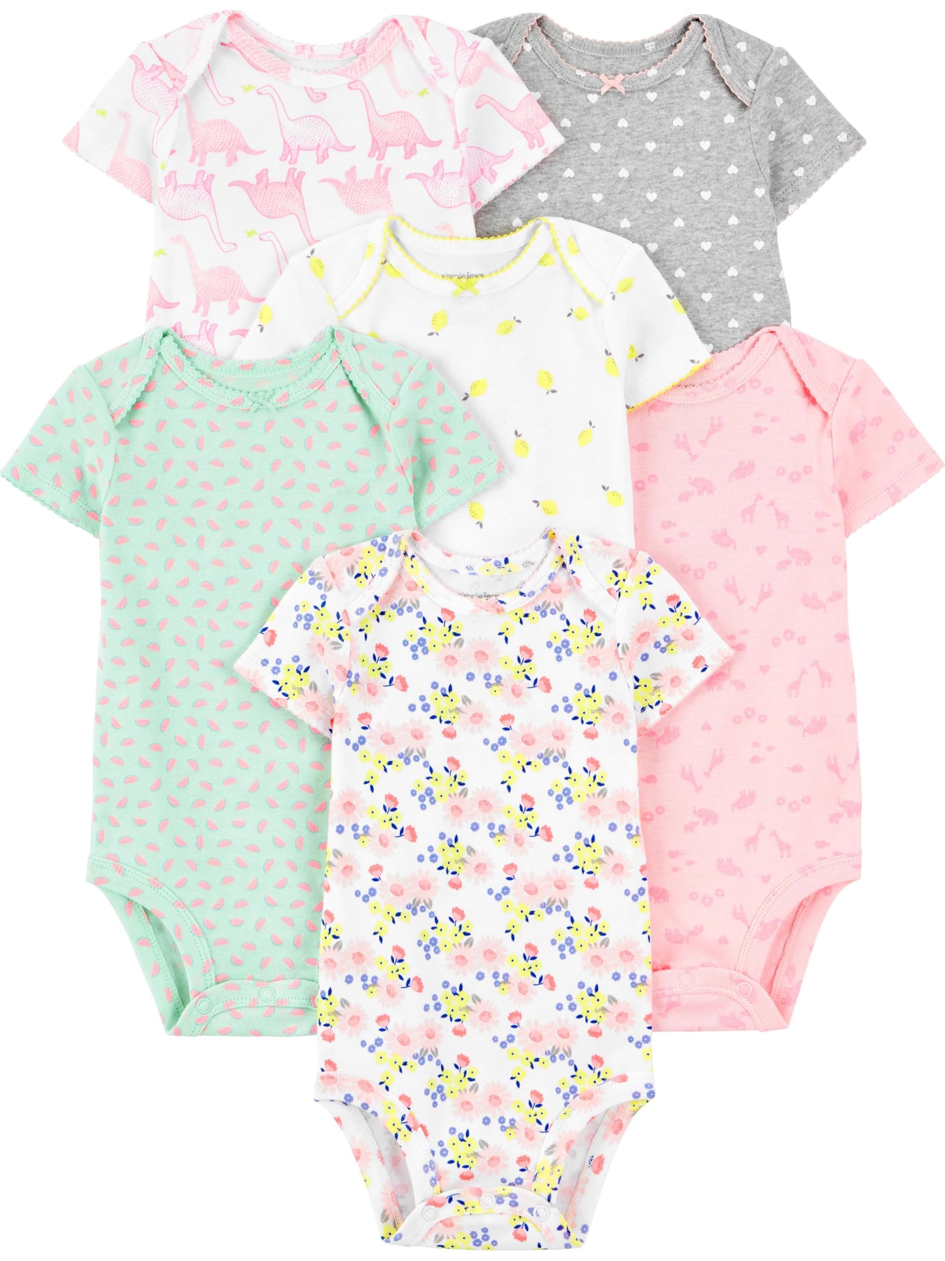 Simple Joys by Carter's Baby-Girls 6-Pack Short-Sleeve Bodysuit - Product Image