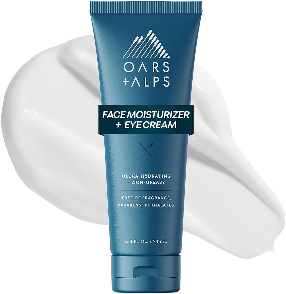 Oars + Alps Anti-Aging Face Moisturizer & Eye Cream, Hydrating Skin Moisturizer with Shea Butter and Jojoba Oil, Lightweight, Non Greasy, Vegan, Gluten Free - Product Image