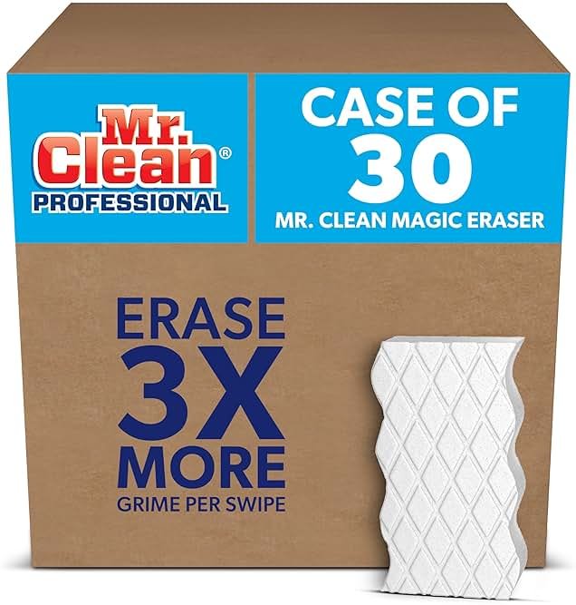 Mr. Clean Magic Eraser Extra Durable, 4.6 X 2.4, 0.7" Thick, White, 30/carton - Product Image
