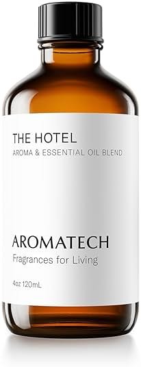 AromaTech The Hotel Aroma Essential Oil Blend: Luxury Hotel Inspired Aromatherapy with Lemon, Lavender, Peach & Pine for Ultrasonic Diffusers & Nebulizers (120 mL, The Hotel) - Product Image